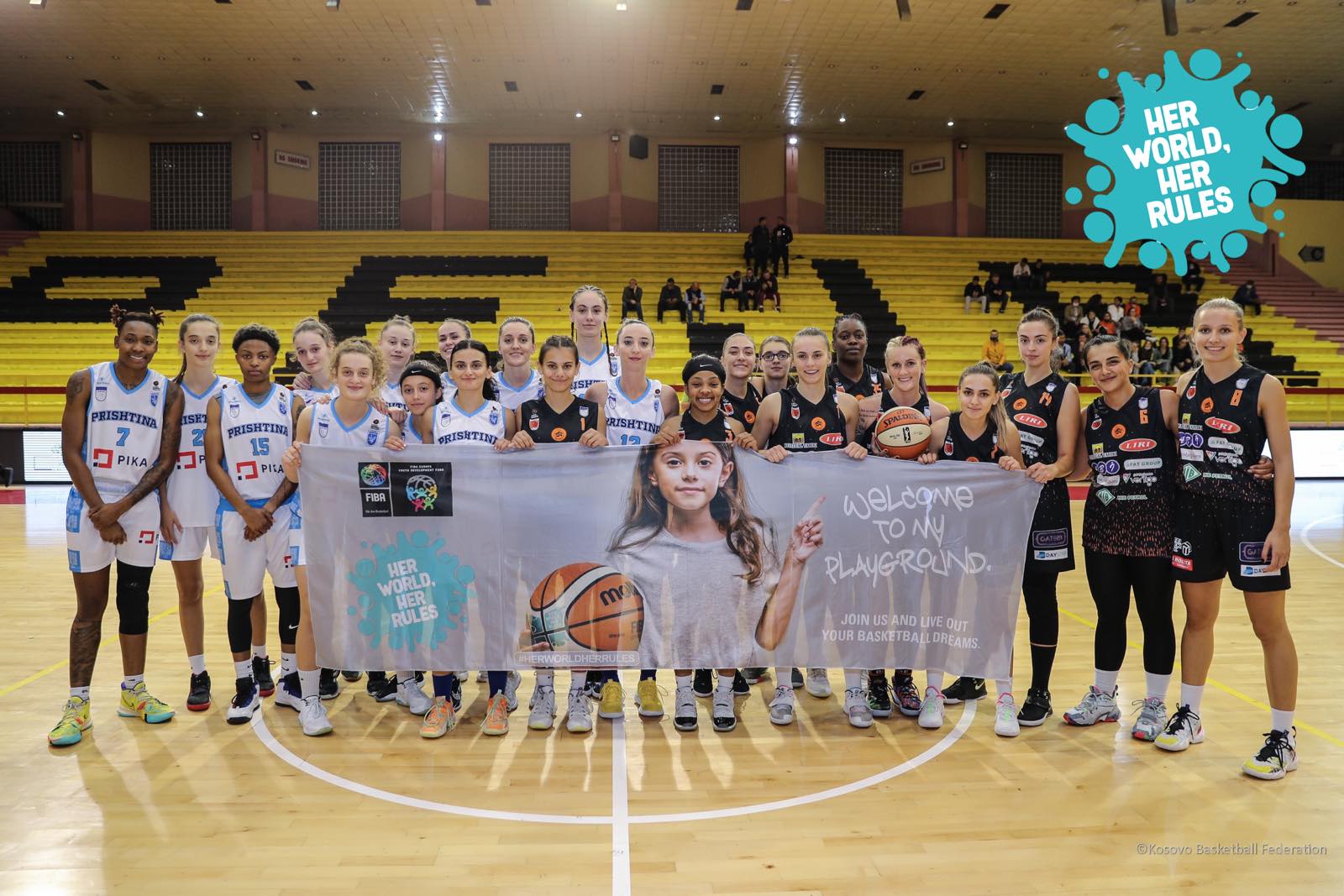 Basketbollistet e përkrahin kampanjën “Her World, Her Rules”